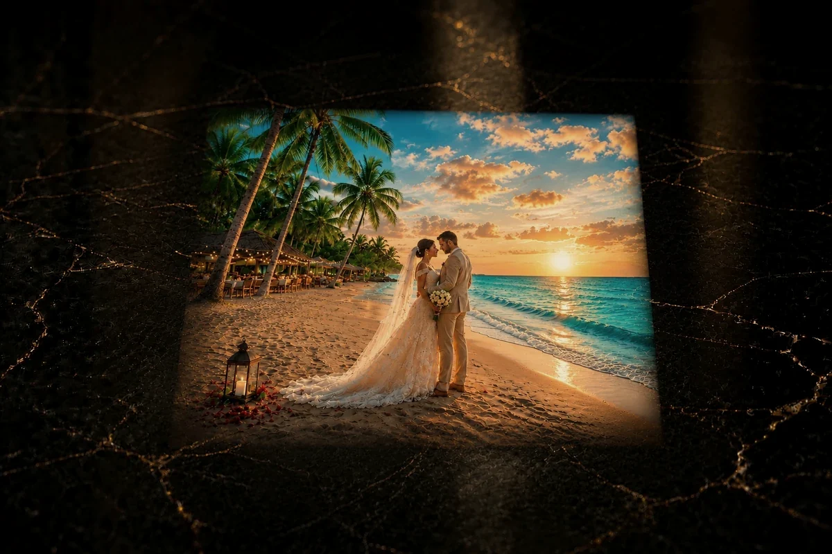 A wedding on the shore — the day you promised forever