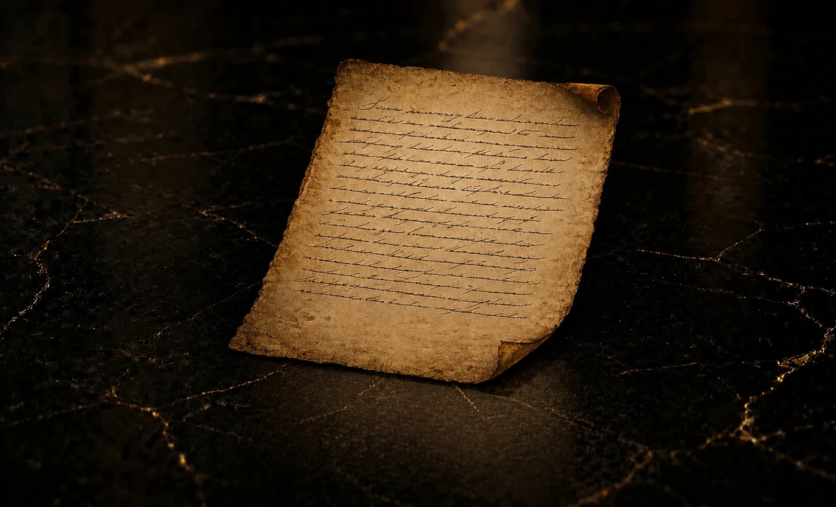 A handwritten letter — words that last forever